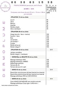 DERMOPLUME mon esthticienne  domicile01150Lagnieu