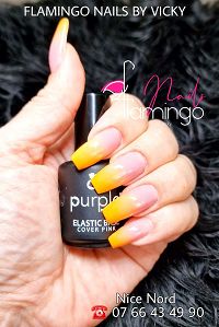 Flamingo nails by Vicky06000Nice