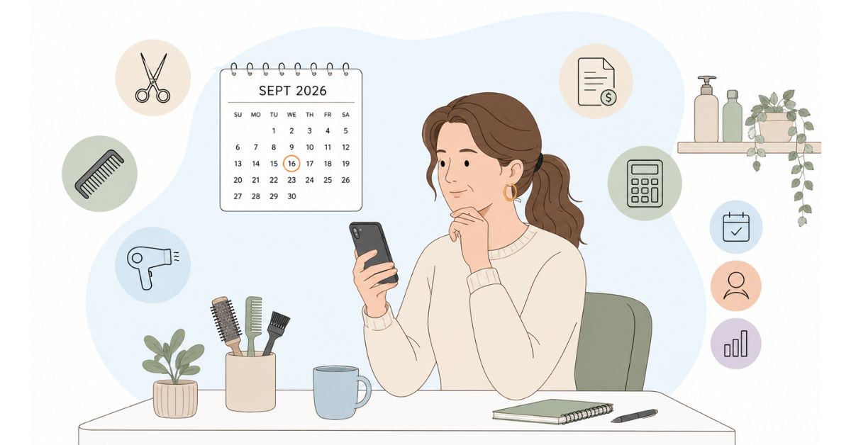 Coiffeuse à domicile consultant sa plateforme facturation électronique sur smartphone avant septembre 2026